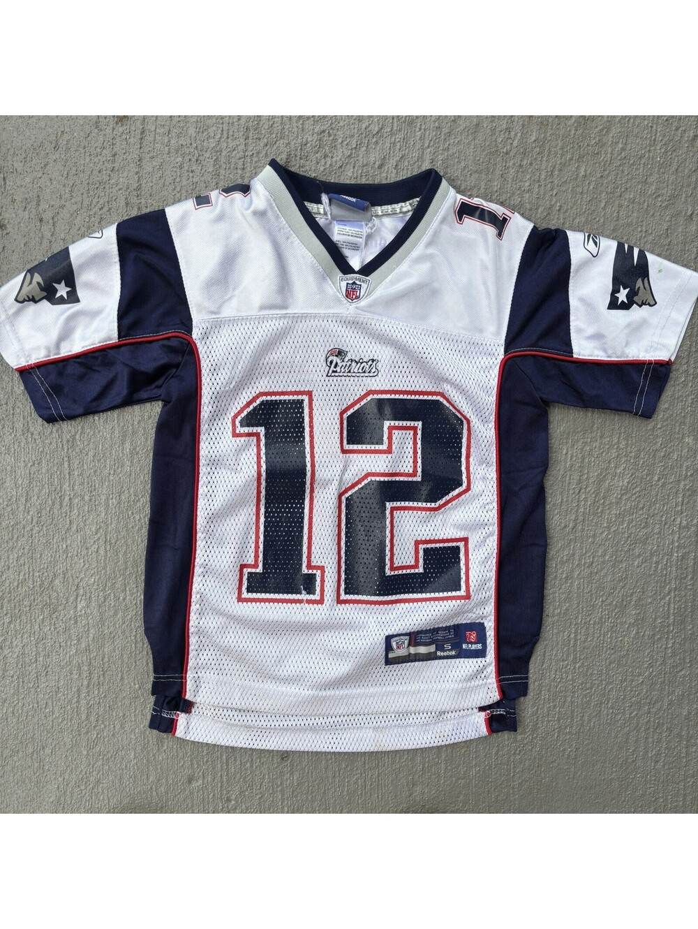 New England Patriots Tom Brady #12 NFL Onfield Reebok Jersey YOUTH Small 8